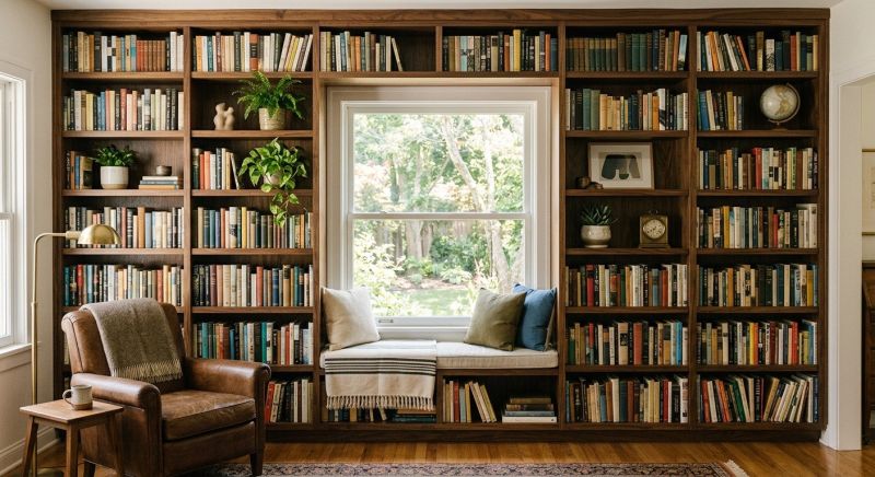 Built In Bookshelves Installation in Charlotte, NC