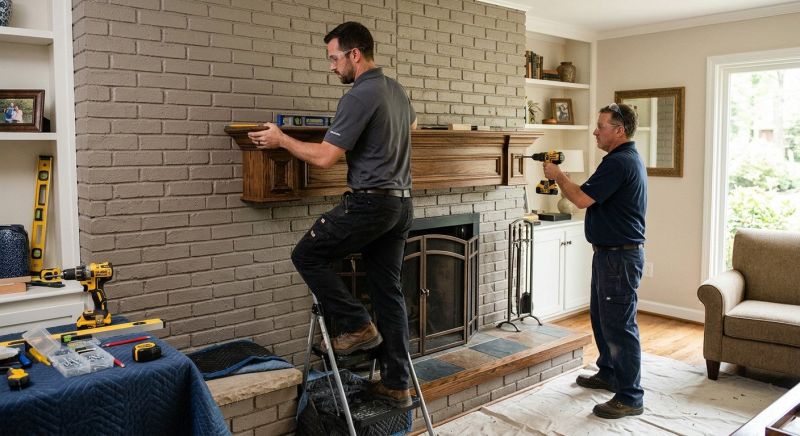 Fireplace Mantel Replacement in Wilmington, NC