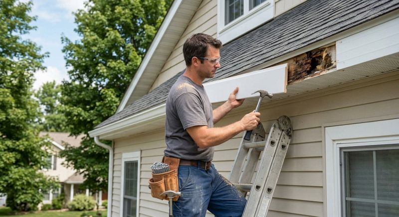 Garage Fascia Repair in Kansas City, KS