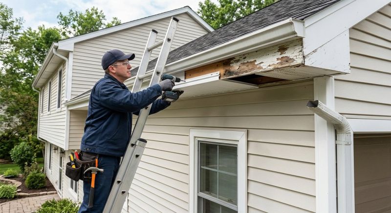Soffit Damage Repair in Conroe, TX