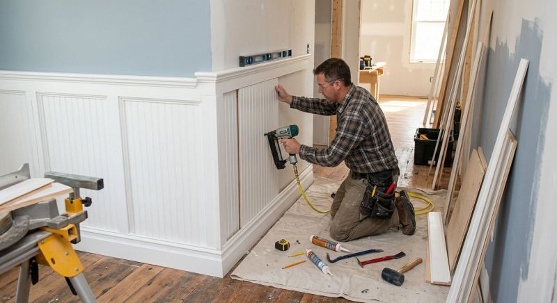 Chair Rail Installation in Wilmington, NC