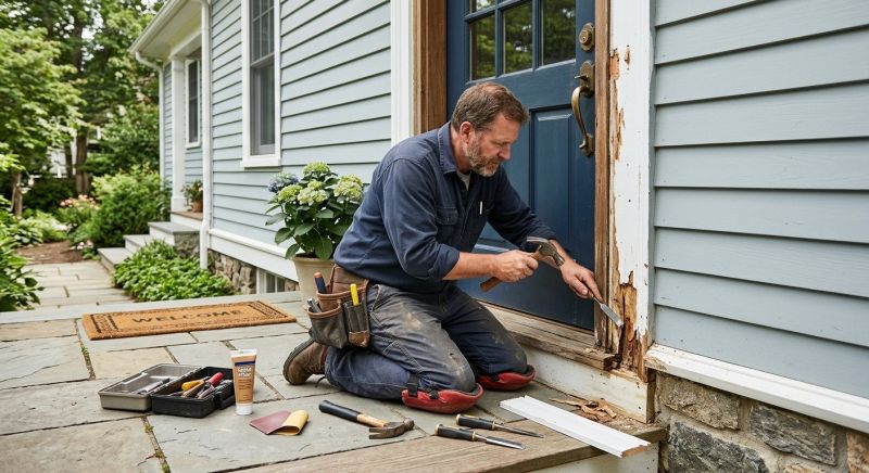 Exterior Door Trim Repair in Overland Park, KS