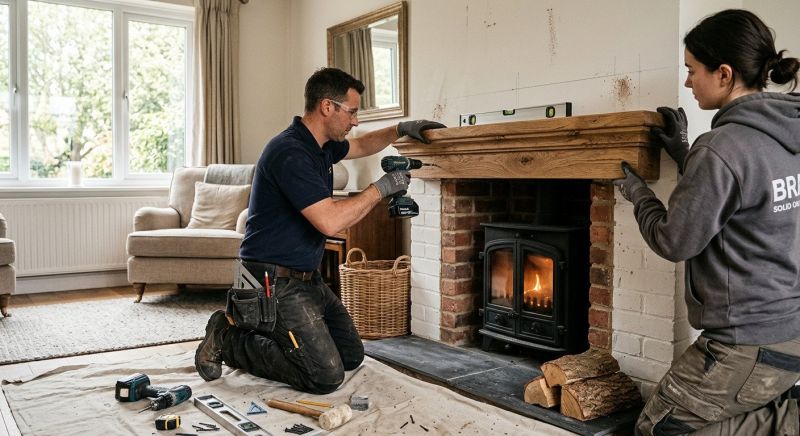 Fireplace Mantel Installation in Kansas City, KS