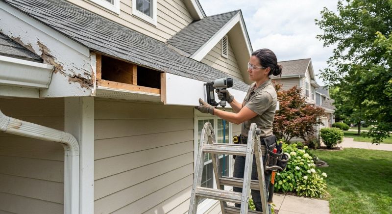 Garage Fascia Repair in Alpharetta, GA