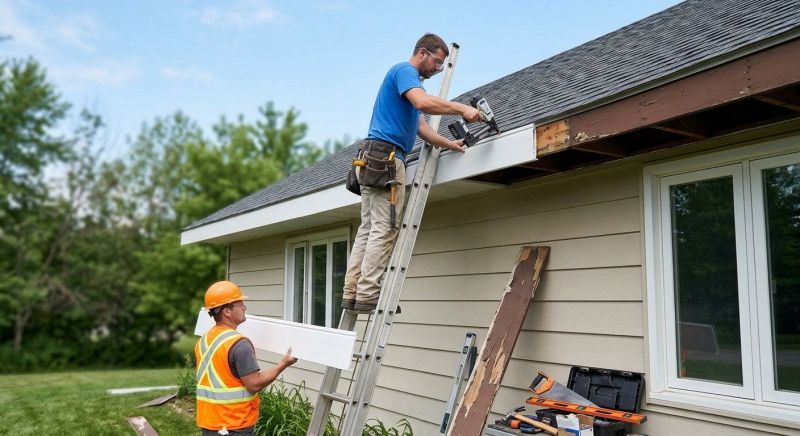 Garage Fascia Replacement in Overland Park, KS