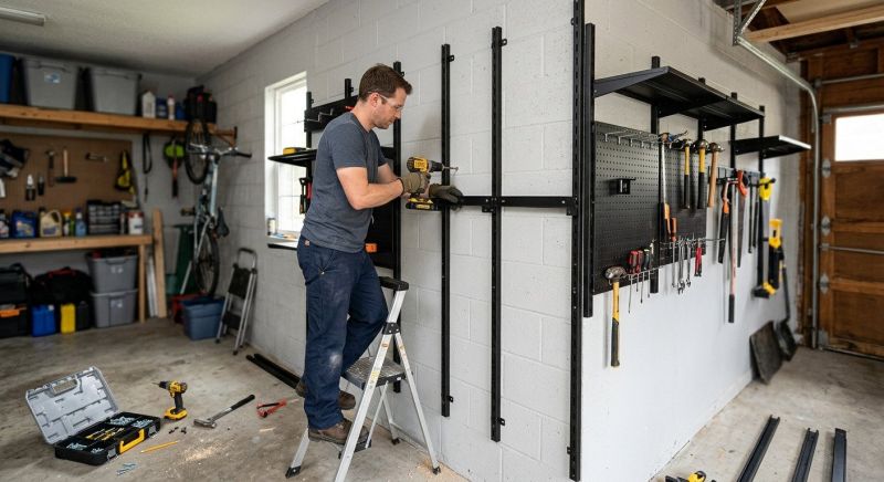 Garage Tool Rack Installation in Bethesda, MD