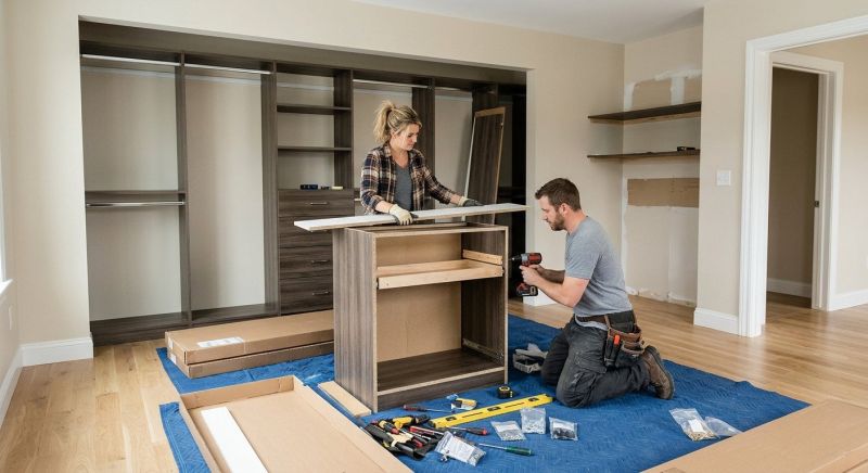 Mudroom Closet Installation in Raleigh, NC
