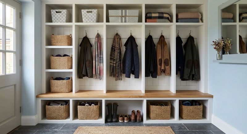 Mudroom Shelving Installation in Charlotte, NC