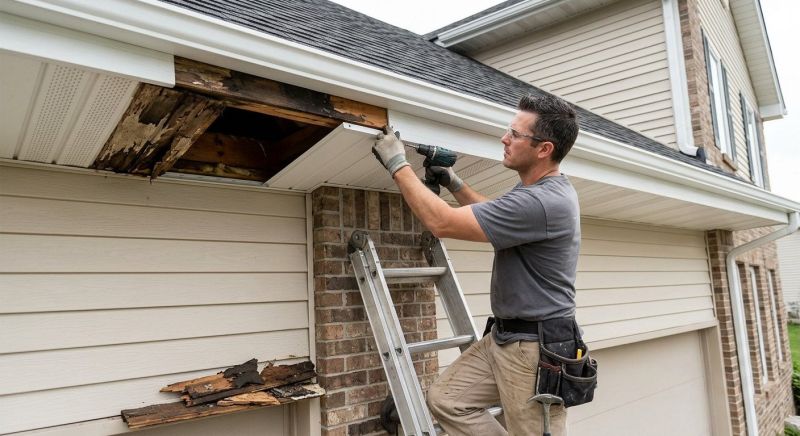 Soffit Damage Repair in Overland Park, KS