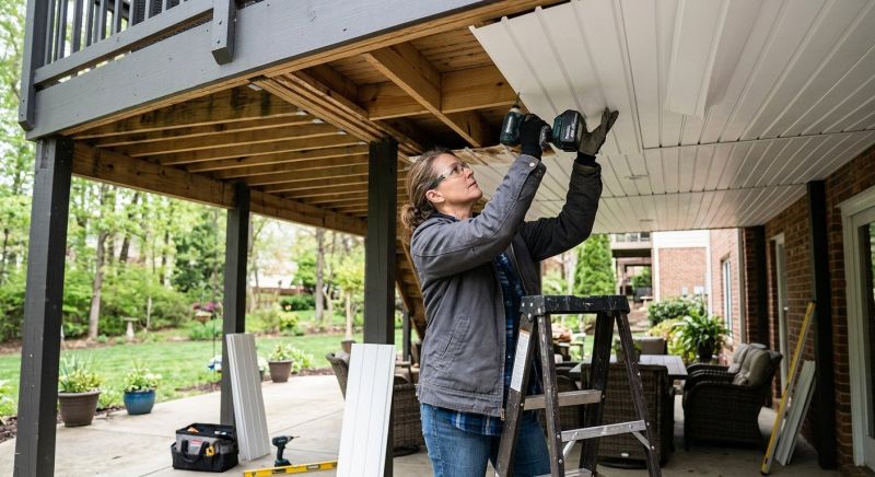Under Deck Ceiling Repair in Kansas City, KS